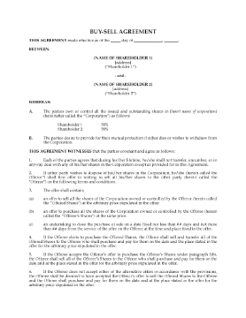 Show details for British Columbia Shareholder Buy-Sell Agreement Picture of British Columbia Shareholder Buy-Sell Agreement