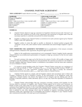 ISP Channel Partner Agreement ISP Channel Partner Agreement