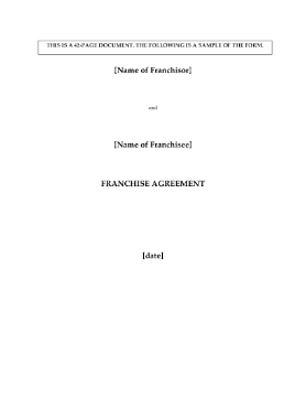 Picture of Franchise Agreement for Pizza Restaurant | Canada