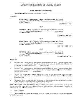 Show details for Shared Parking Agreement Picture of Shared Parking Agreement