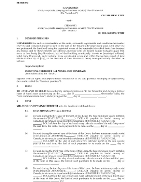 Show details for New Brunswick Commercial Triple Net Lease Agreement Picture of New Brunswick Commercial Triple Net Lease Agreement
