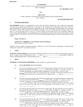 Show details for PEI Commercial Triple Net Lease Agreement Picture of PEI Commercial Triple Net Lease Agreement