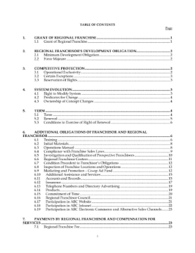 USA Regional Franchise Agreement USA Regional Franchise Agreement