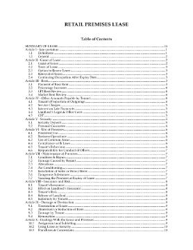 Show details for Retail Premises Lease | Australia Picture of Retail Premises Lease | Australia