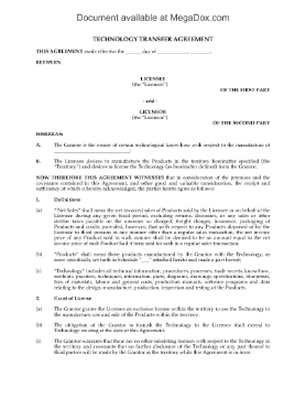 Show details for Technology Transfer Agreement Picture of Technology Transfer Agreement