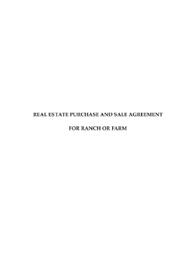 Show details for Purchase and Sale Agreement for Ranch or Farm | USA Picture of Purchase and Sale Agreement for Ranch or Farm | USA
