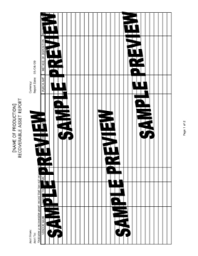 Recoverable Asset Report for Film or TV Production Recoverable Asset Report for Film or TV Production