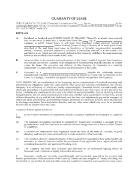 Colorado Guaranty of Commercial Lease Colorado Guaranty of Commercial Lease