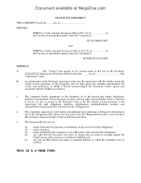 Products tagged with 'continuing guarantee agreement' | MegaDox.com