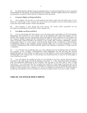 Show details for Website Affiliate Agreement | Canada Picture of Website Affiliate Agreement | Canada