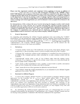 Show details for Australia Website Affiliate Agreement Picture of Australia Website Affiliate Agreement
