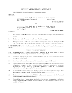 Show details for Canada Internet Media Services Agreement Picture of Canada Internet Media Services Agreement