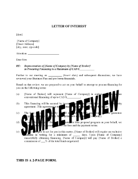 Show details for Letter of Interest / Loan Proposal from Broker Picture of Letter of Interest / Loan Proposal from Broker