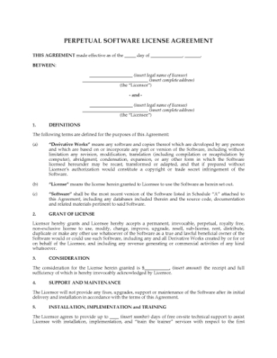 Picture of Perpetual Software License | USA