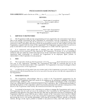 Show details for USA Programmer Subcontract Picture of USA Programmer Subcontract