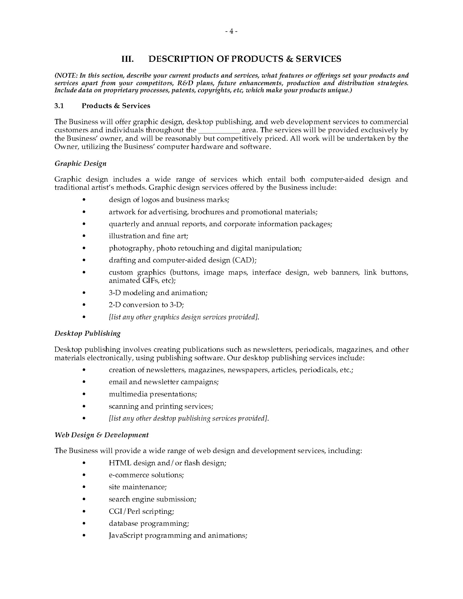 Graphic Design Studio Business Plan | MegaDox.com