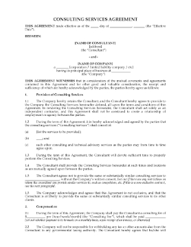 Show details for Consulting Services Agreement | UK Picture of Consulting Services Agreement | UK