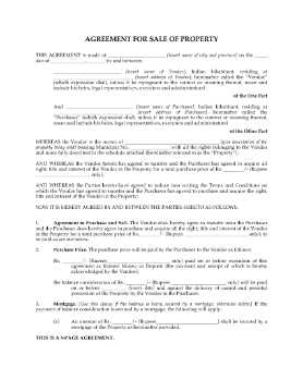 Show details for India Agreement for Sale of Property Picture of India Agreement for Sale of Property
