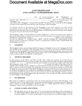 Show details for Alberta Collateral Mortgage and Promissory Note Picture of Alberta Collateral Mortgage and Promissory Note