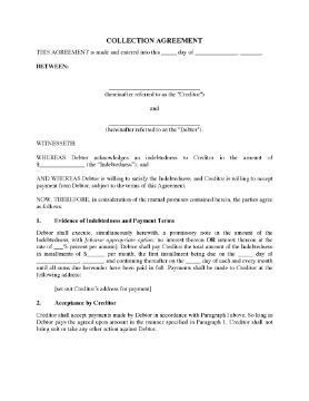 Show details for USA Debt Collection Agreement Picture of USA Debt Collection Agreement