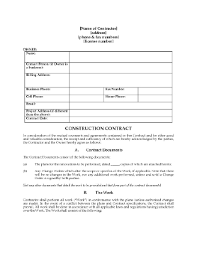 Show details for Construction Contract for Fixed Price with Allowances Picture of Construction Contract for Fixed Price with Allowances