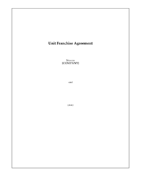 Show details for USA Unit Franchise Agreement Picture of USA Unit Franchise Agreement