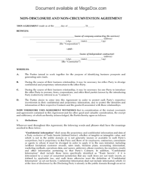 USA Nondisclosure and Noncircumvention Agreement for Sales Agents USA Nondisclosure and Noncircumvention Agreement for Sales Agents