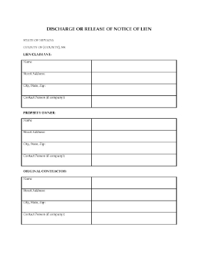 Show details for Nevada Discharge or Release of Notice of Lien Picture of Nevada Discharge or Release of Notice of Lien