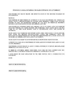 Show details for Pennsylvania General Durable Immediate Power of Attorney Picture of Pennsylvania General Durable Immediate Power of Attorney