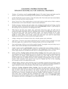 Show details for Cleaning Instructions for Tenants Moving Out Picture of Cleaning Instructions for Tenants Moving Out