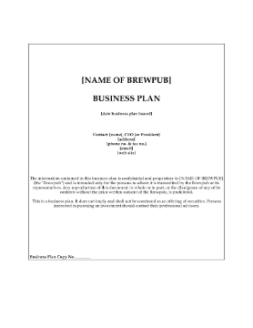 Show details for Brewpub Start-Up Business Plan Picture of Brewpub Start-Up Business Plan