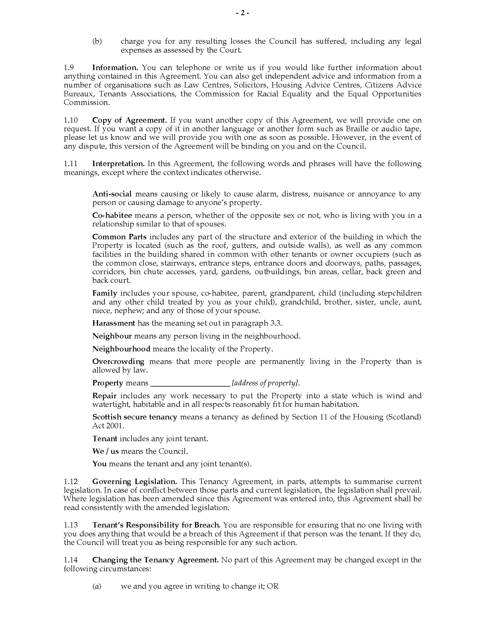 Image 8 for Scottish Secure Tenancy Agreement Template