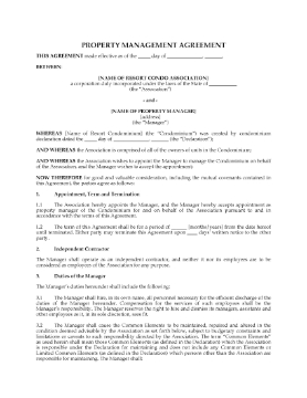 Show details for USA Resort Condominium Property Management Agreement Picture of USA Resort Condominium Property Management Agreement