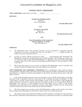Canada Voting Trust Agreement (Takeover Bid) Canada Voting Trust Agreement (Takeover Bid)