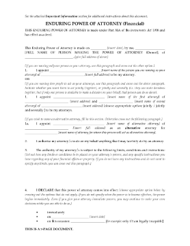 Show details for Victoria Enduring Power of Attorney (Financial) Picture of Victoria Enduring Power of Attorney (Financial)