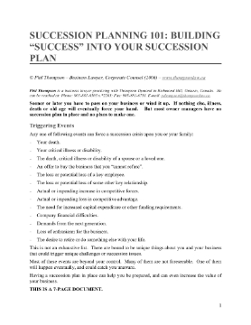 Show details for Succession Planning 101 - Building Success Into Your Succession Plan Picture of Succession Planning 101 - Building Success Into Your Succession Plan