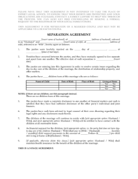 New Zealand Separation Agreement New Zealand Separation Agreement