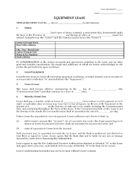 Show details for Saskatchewan Equipment Lease with Purchase Option Picture of Saskatchewan Equipment Lease with Purchase Option