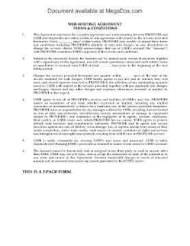 Show details for Web Hosting Terms and Conditions Picture of Web Hosting Terms and Conditions