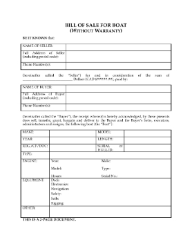 Show details for British Columbia Bill of Sale for Boat Picture of British Columbia Bill of Sale for Boat