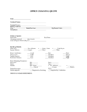 Show details for Cleaning Quote for Office Complex Picture of Cleaning Quote for Office Complex