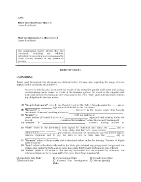 Show details for Nevada Deed of Trust Picture of Nevada Deed of Trust