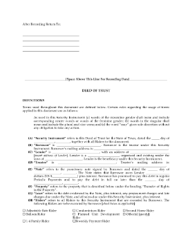 Show details for Texas Deed of Trust Picture of Texas Deed of Trust