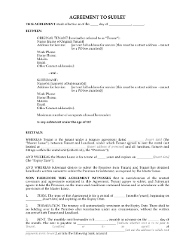 Show details for New Zealand Subletting Agreement for Residential Premises Picture of New Zealand Subletting Agreement for Residential Premises