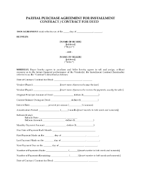 Show details for USA Purchase Agreement for Contract for Deed Picture of USA Purchase Agreement for Contract for Deed