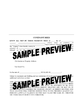 Show details for Michigan Covenant Deed Picture of Michigan Covenant Deed