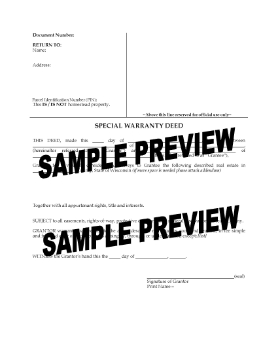 Show details for Wisconsin Special Warranty Deed Picture of Wisconsin Special Warranty Deed