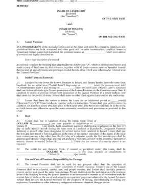 Saskatchewan Standard Form Commercial Lease Saskatchewan Standard Form Commercial Lease