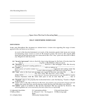 Show details for Florida Fully Amortizing Mortgage Picture of Florida Fully Amortizing Mortgage
