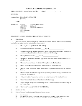 Show details for Queensland Dormitory Housing Tenancy Agreement Picture of Queensland Dormitory Housing Tenancy Agreement
